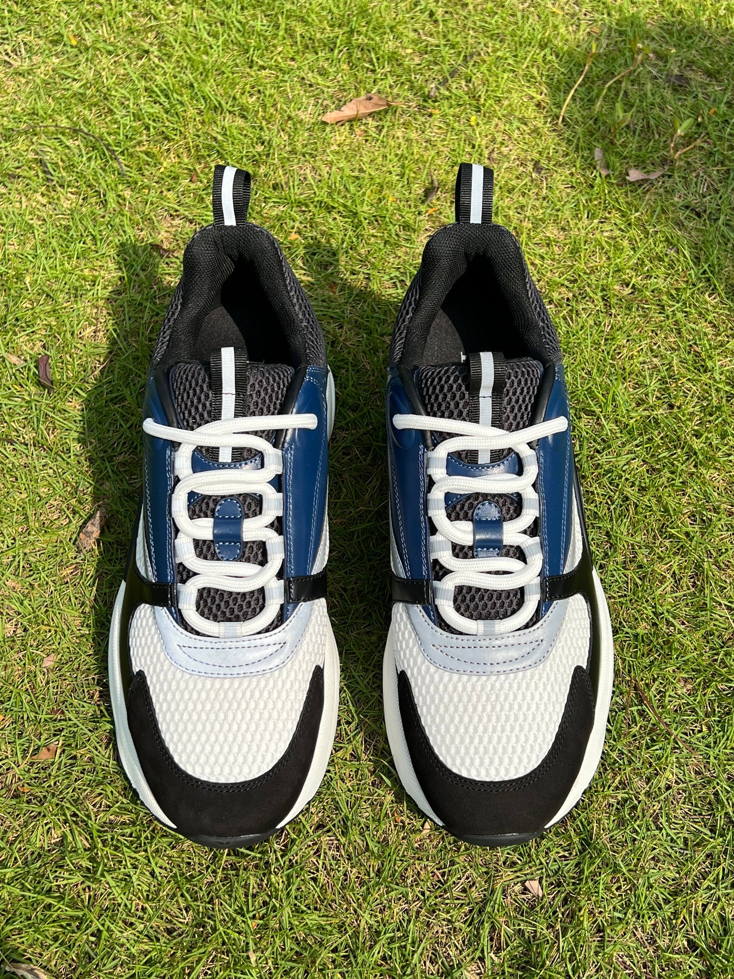 mens navy shoes “b2"