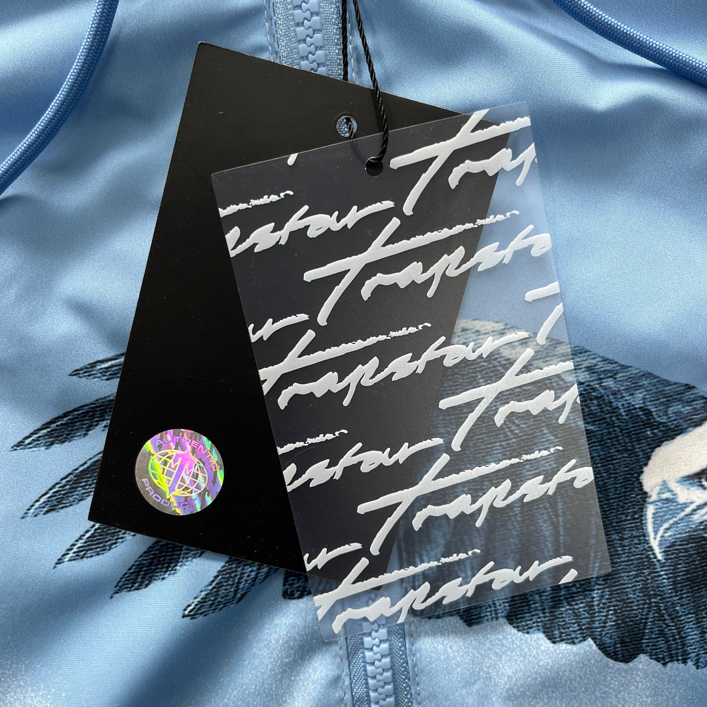 mens flying bird/eagle blue windbreaker "tstar"