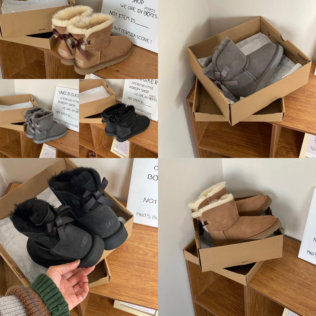 ug bow boot (chestnut)