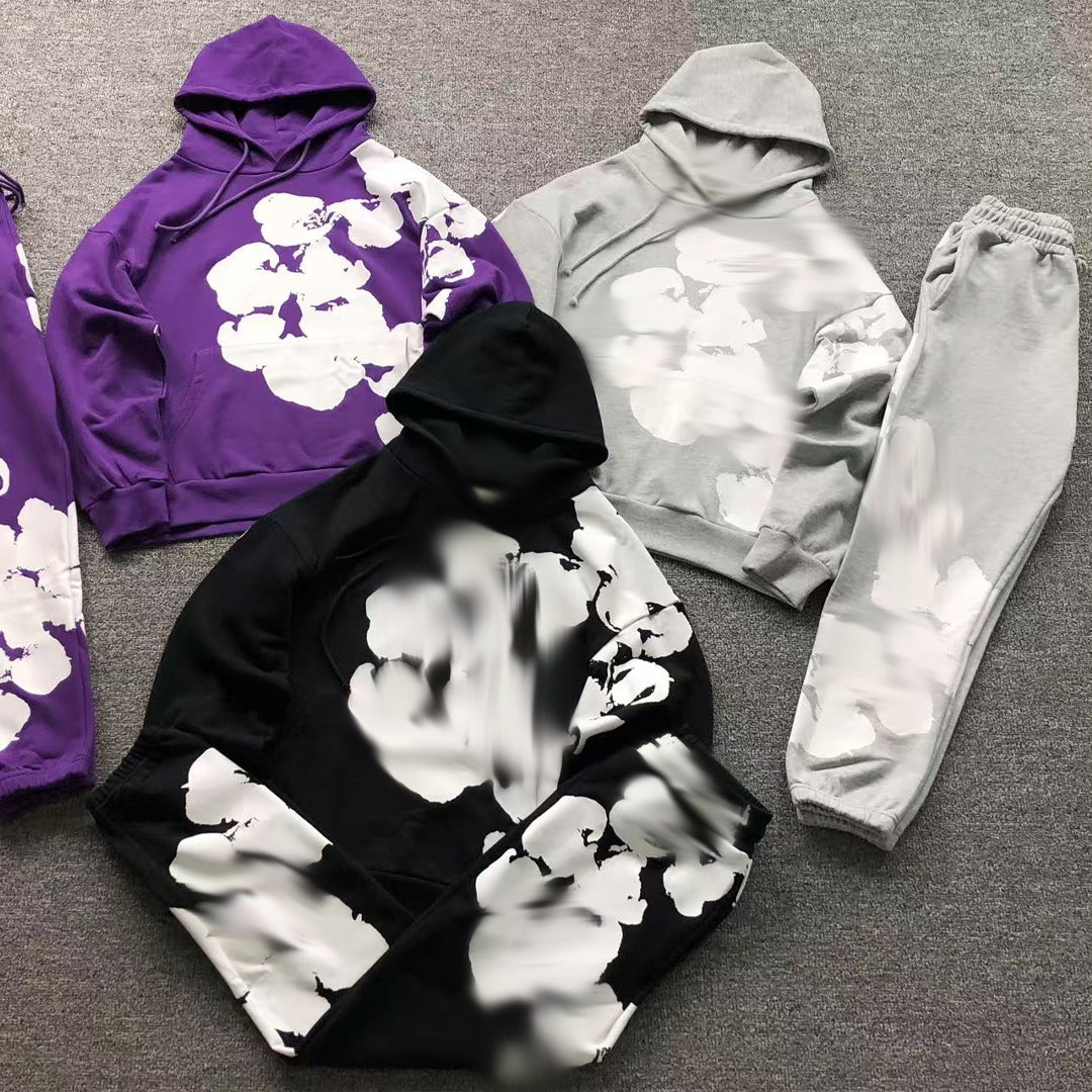 mens denim-t "large logo" tracksuit