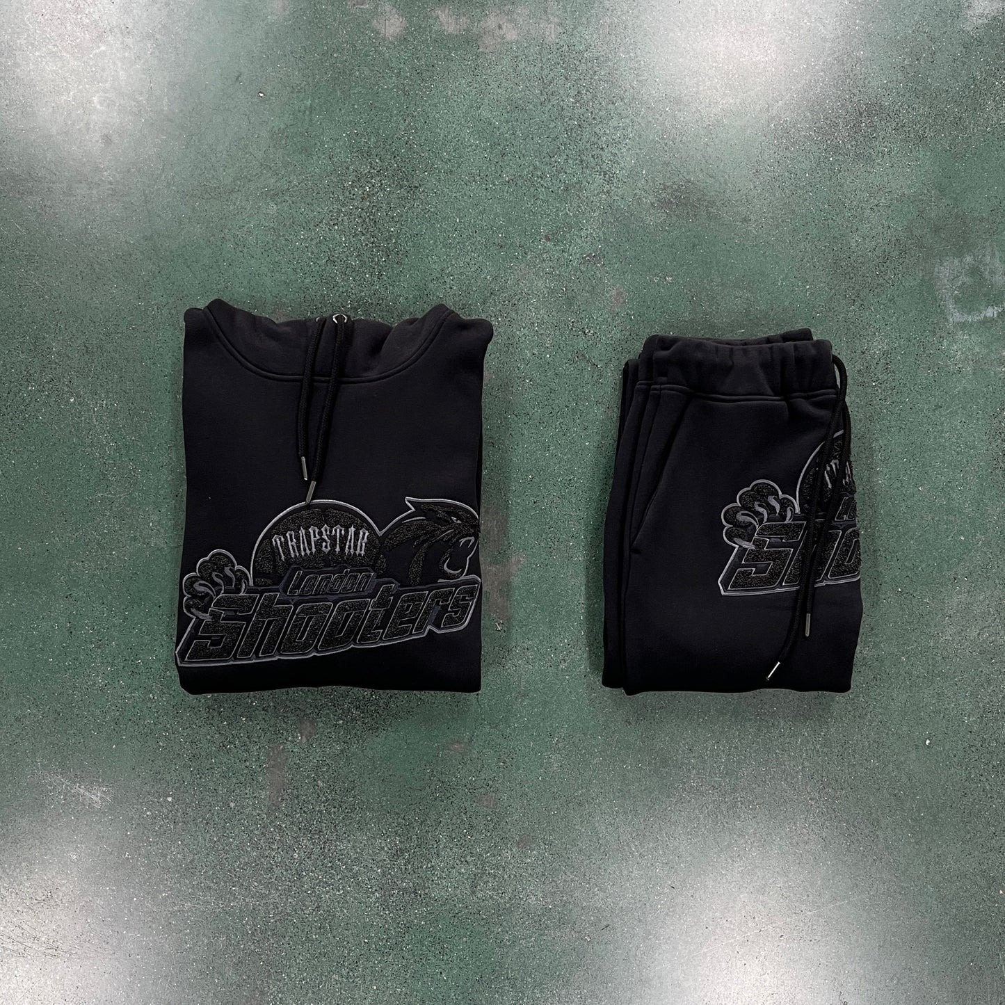 mens triple black shooters tracksuit "tstar"