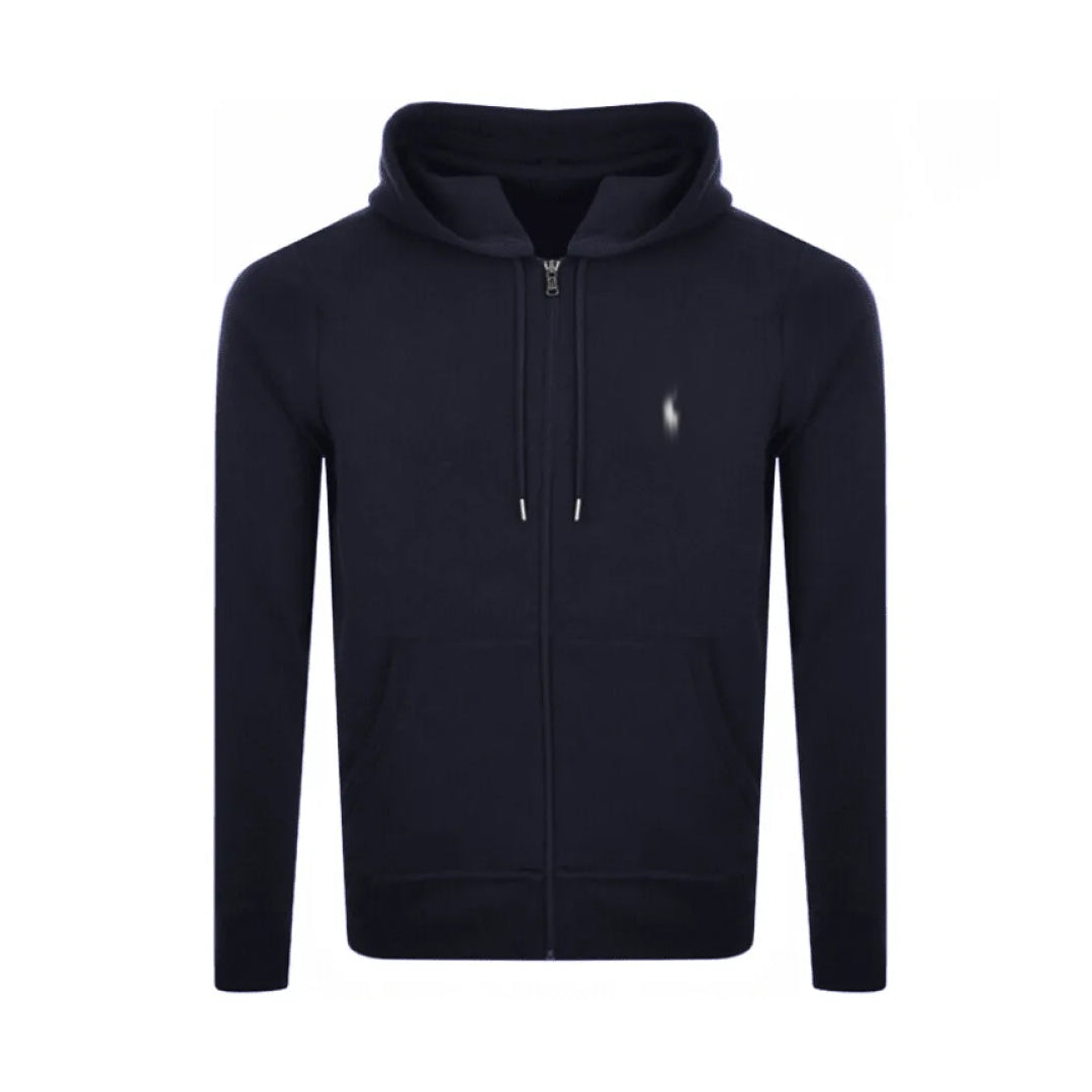 mens navy polo hoodie