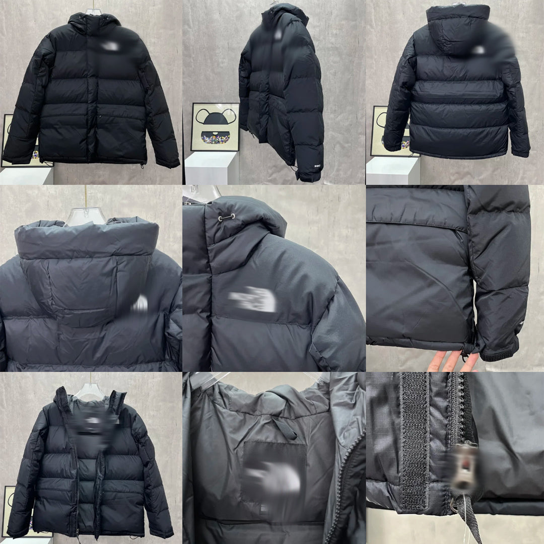 mens black puffer jacket "tnf himalyan"