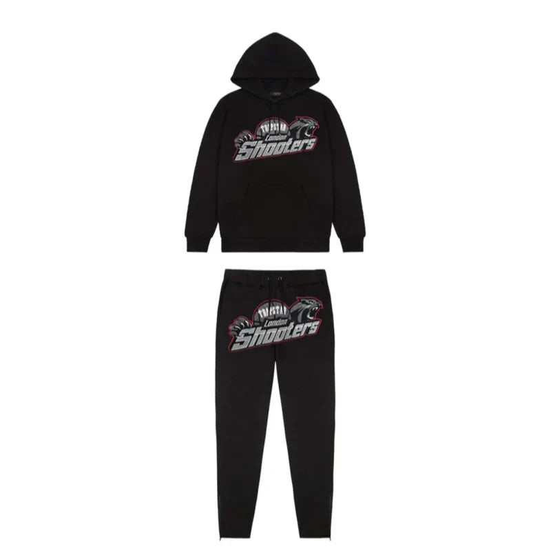 mens black/red shooters tracksuit "tstar"