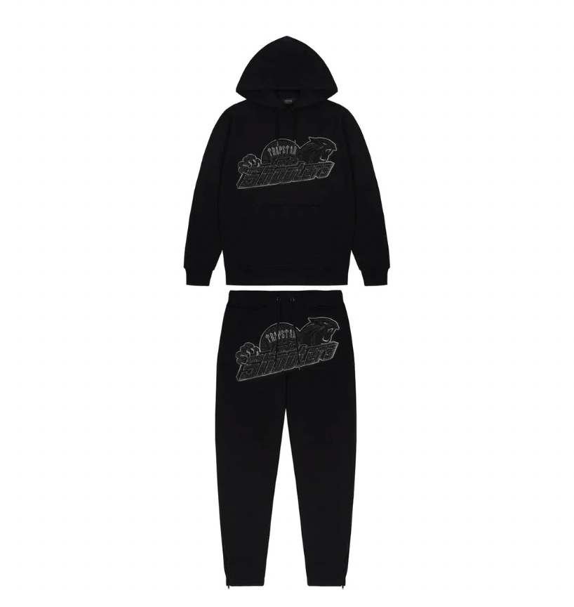 mens triple black shooters tracksuit "tstar"