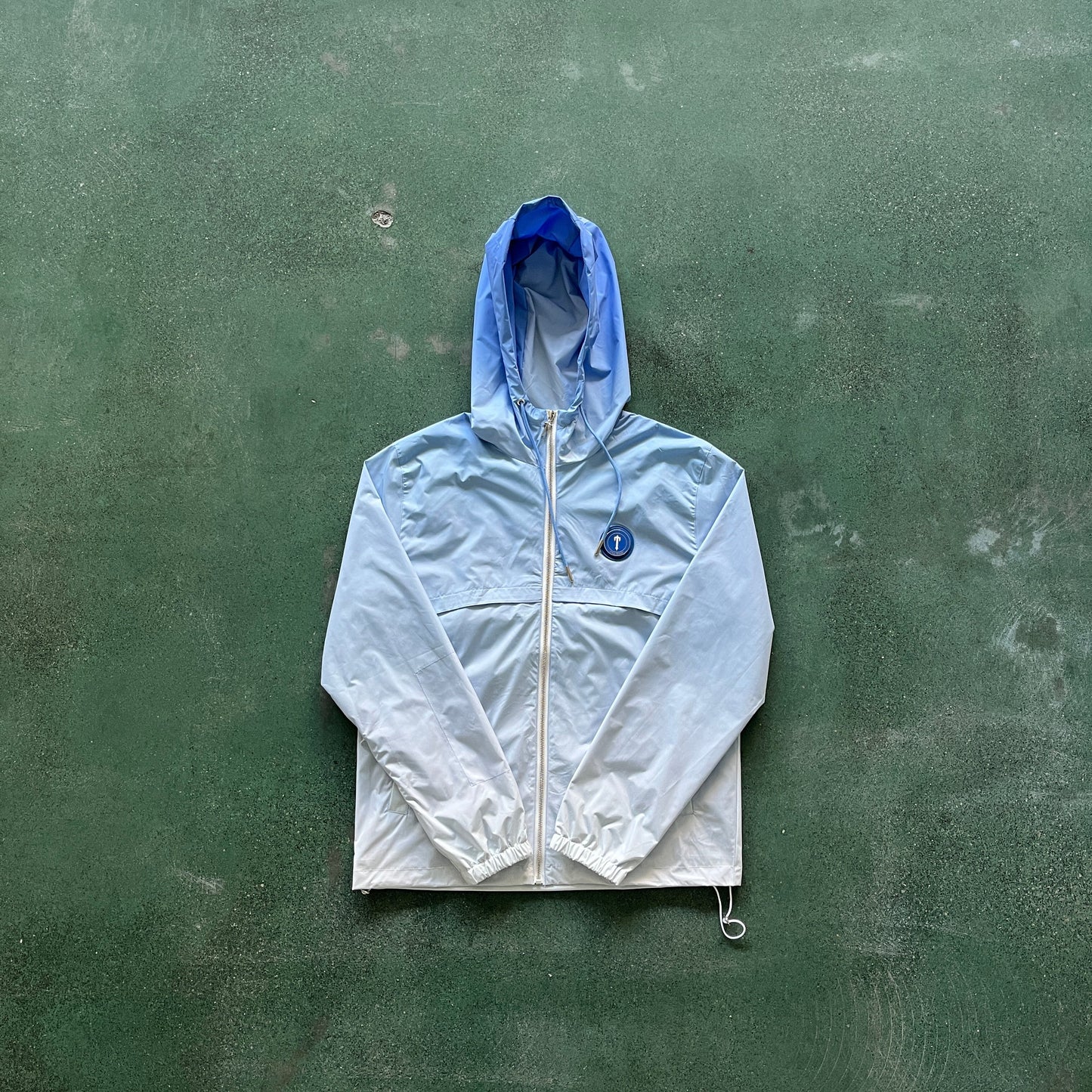 mens blue windbreaker "tstar"