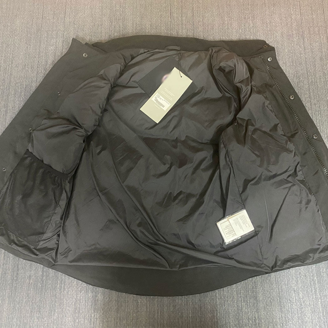 mens black gilet "goose"