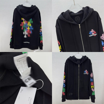 Mens Black CHROME Hoodie