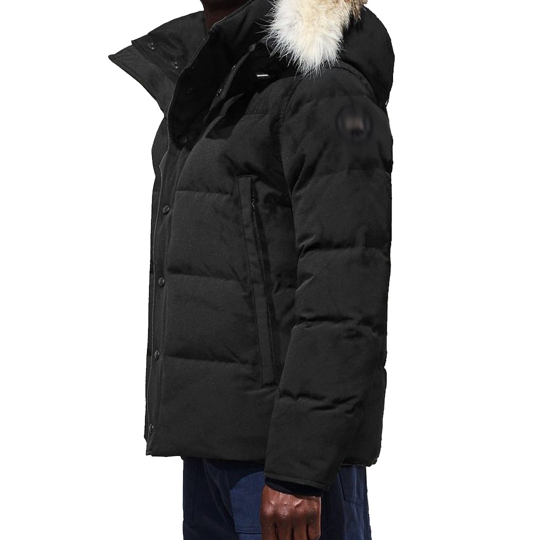 mens black jacket "black badge goose wdm"