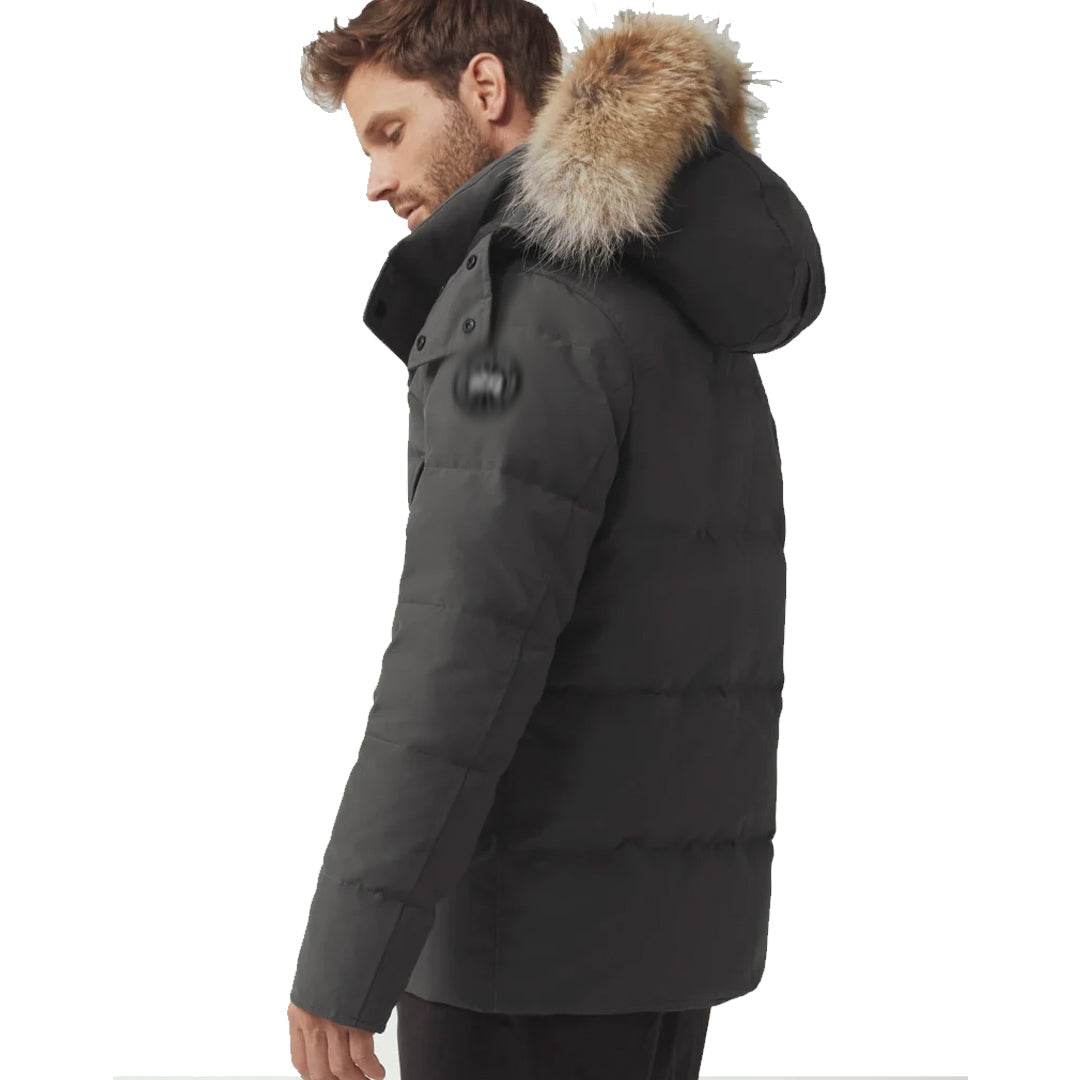 mens grey jacket "black badge goose wdm"