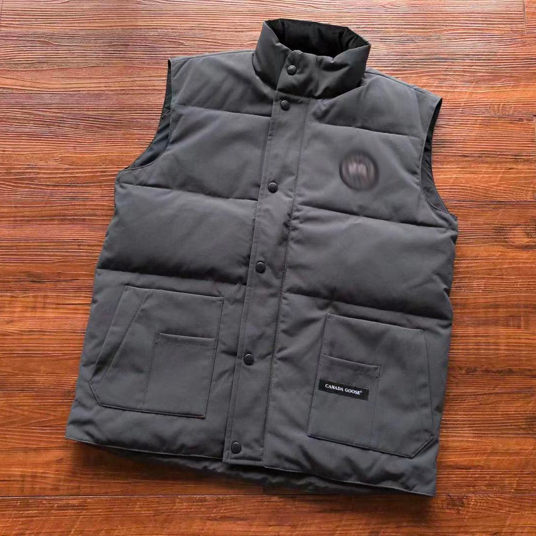 mens grey gilet "goose"