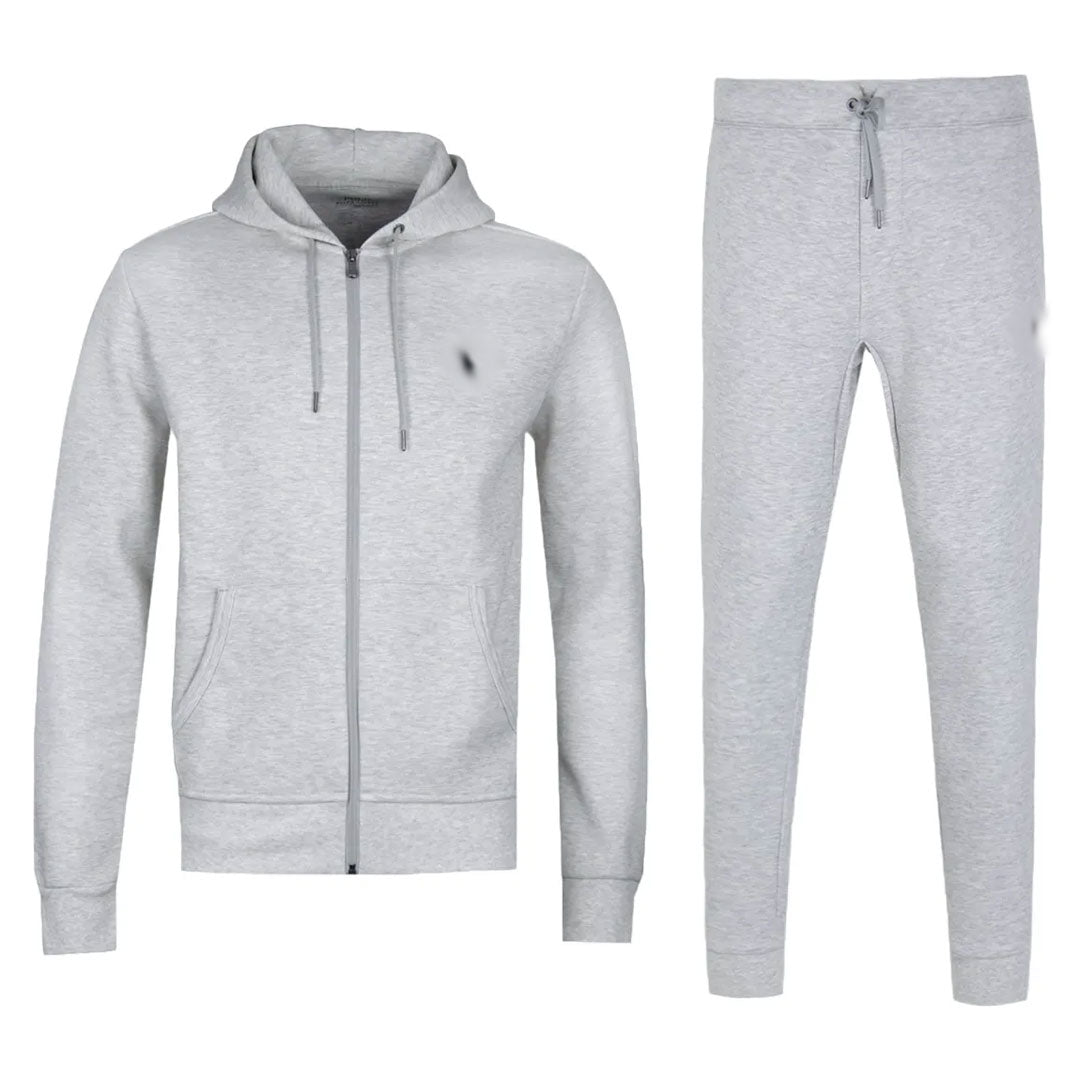 mens grey polo tracksuit