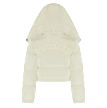 Womens Cream Puffer Jacket "TStar"