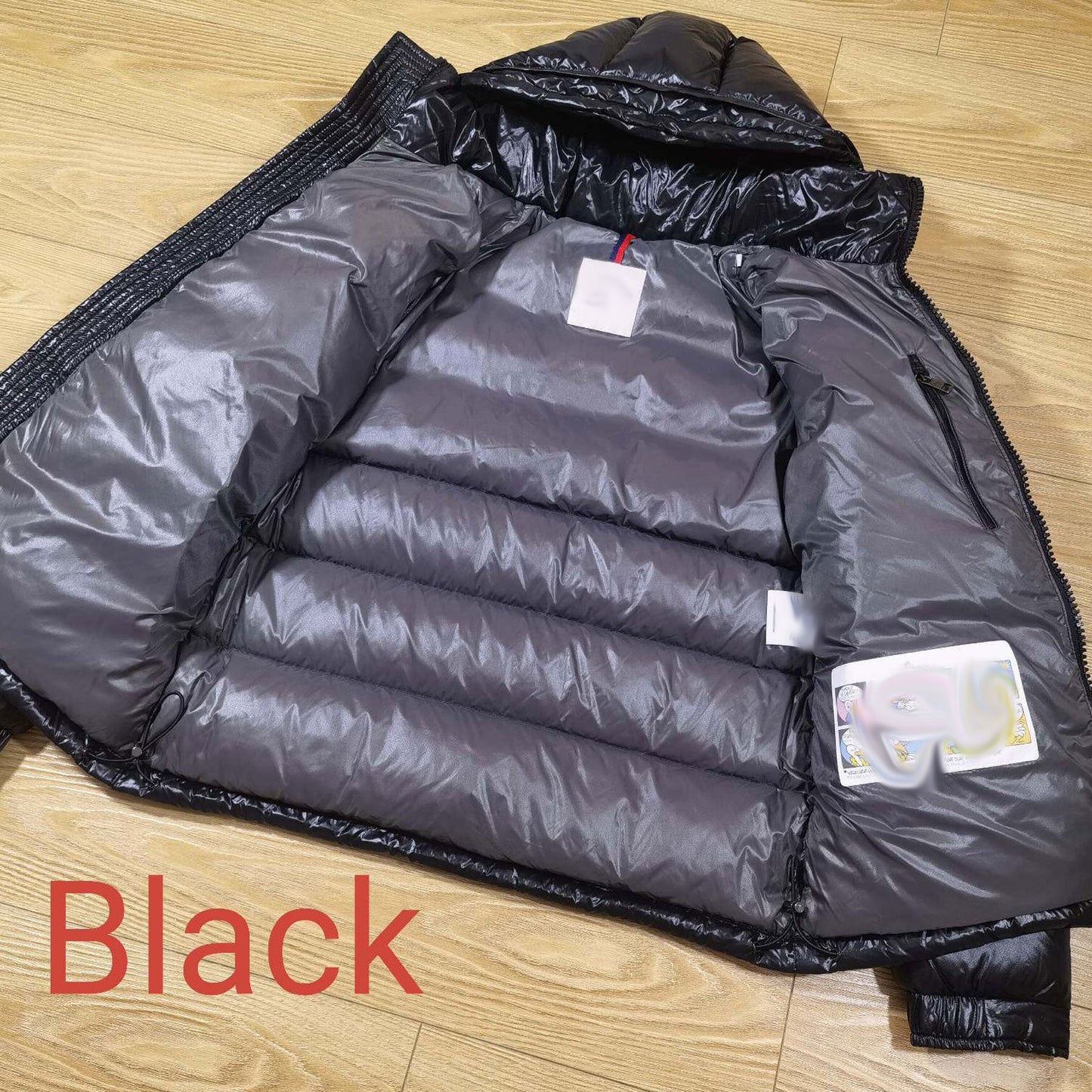 mens maya black puffer jacket "mclizzy"