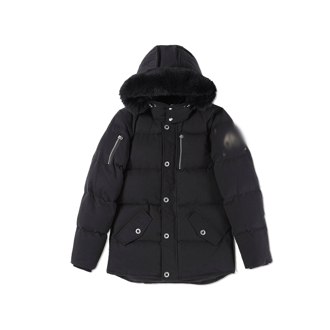 mens black jacket "moose"