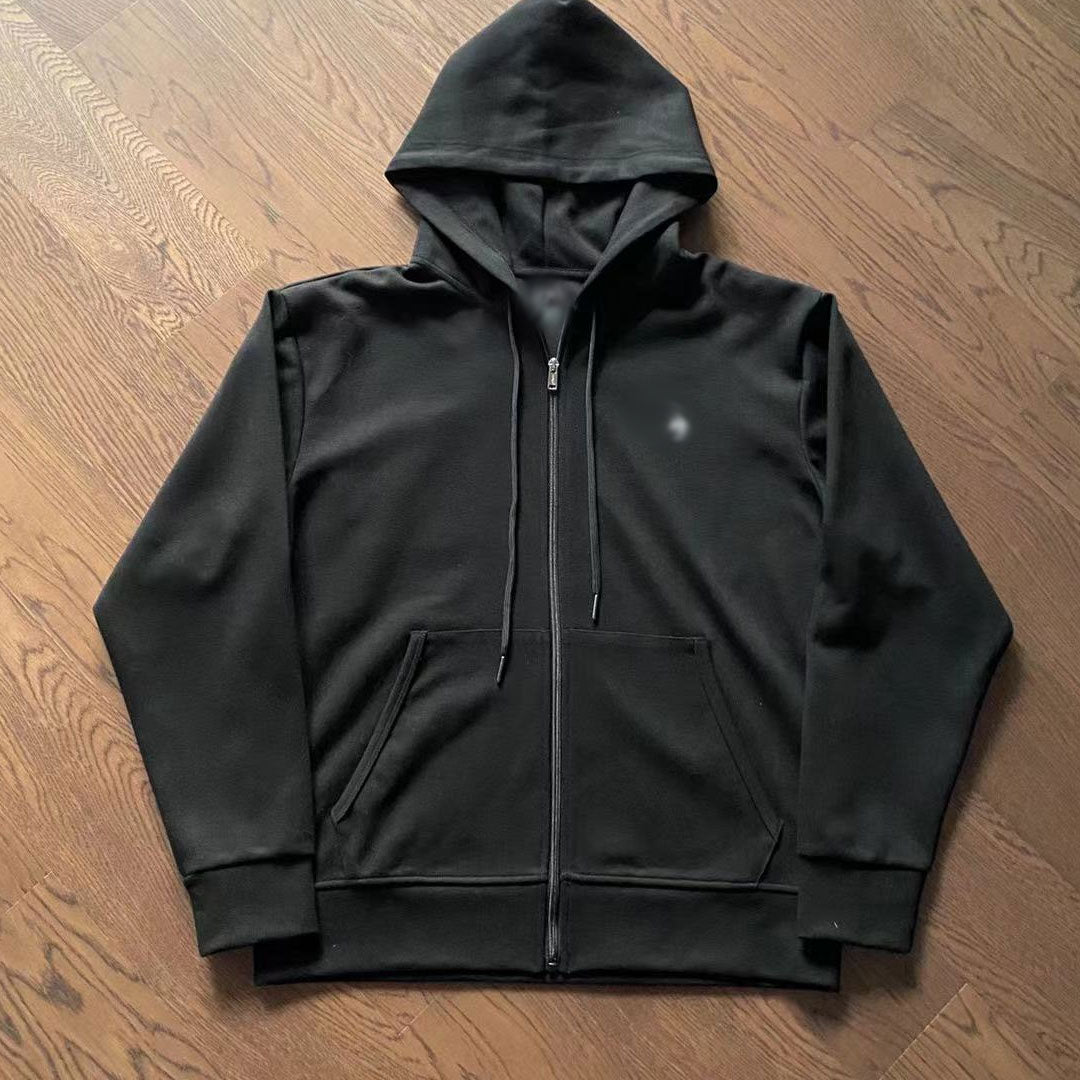 mens black polo hoodie