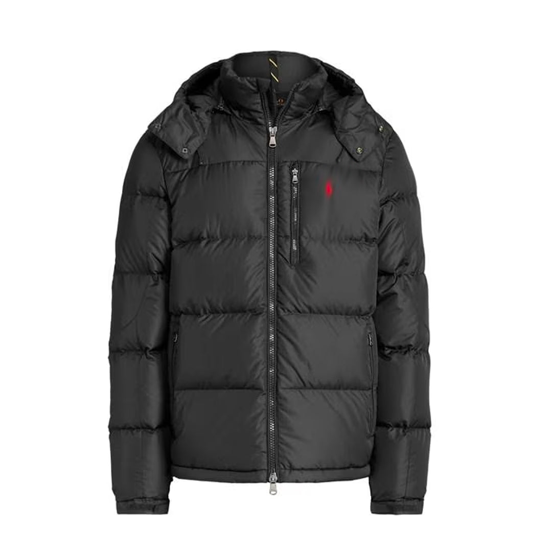 mens black puffer jacket "polo"