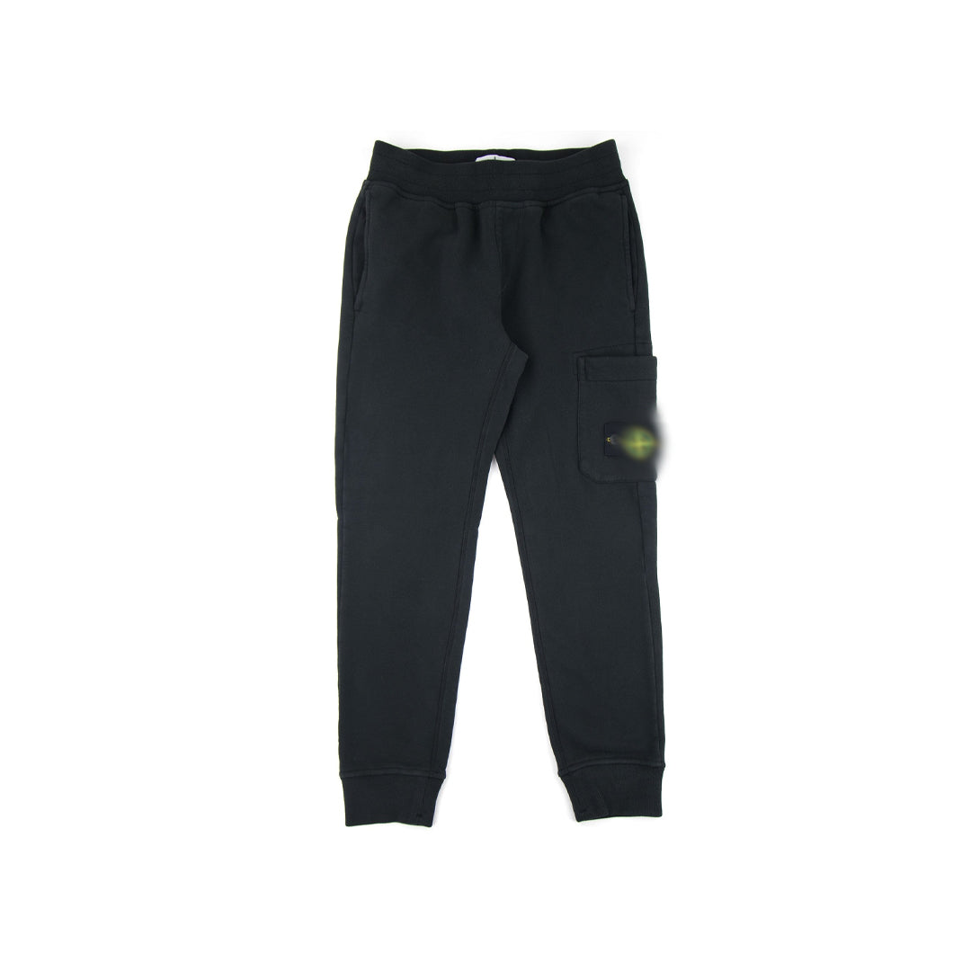 mens black stone joggers