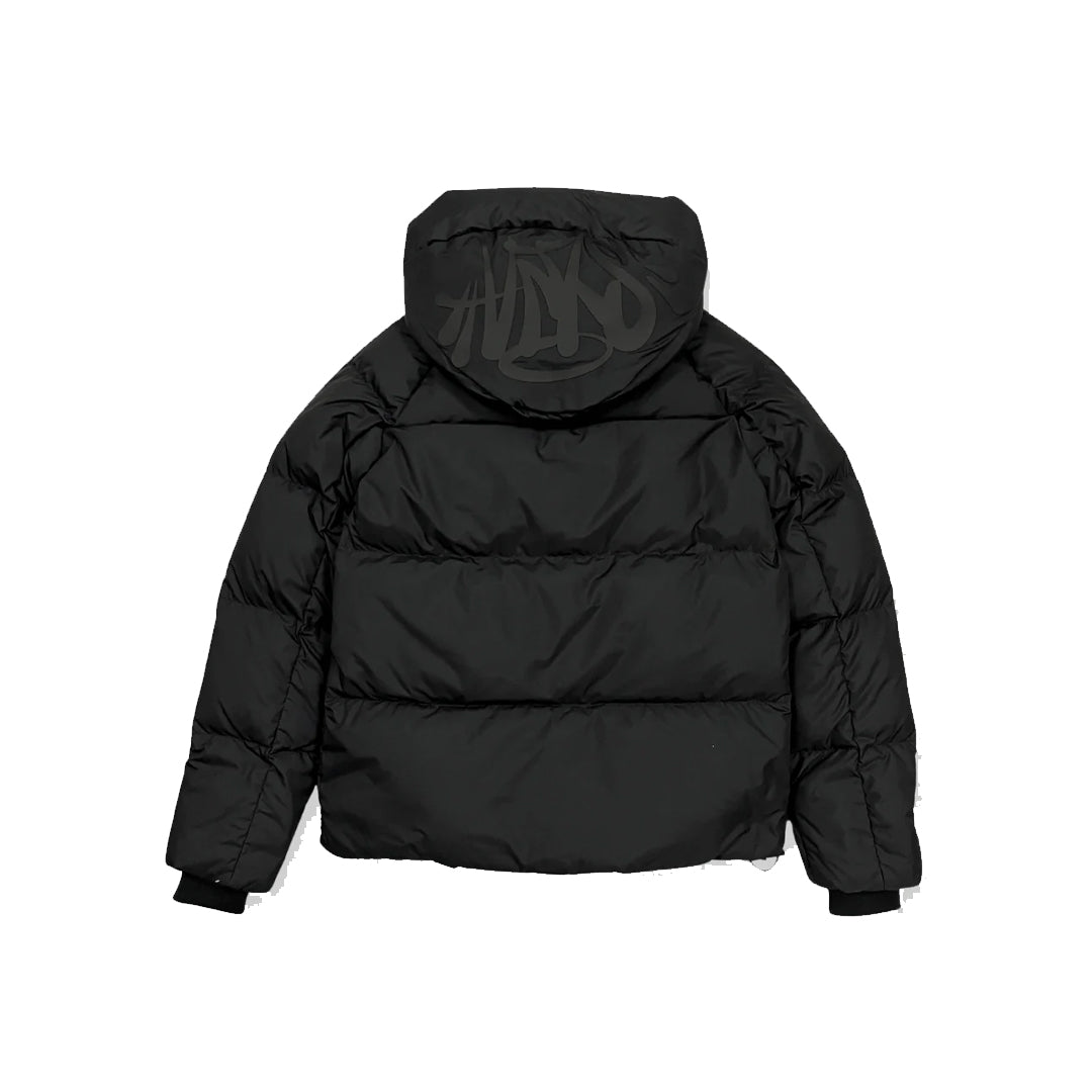 mens black puffer jacket "syna wrld"