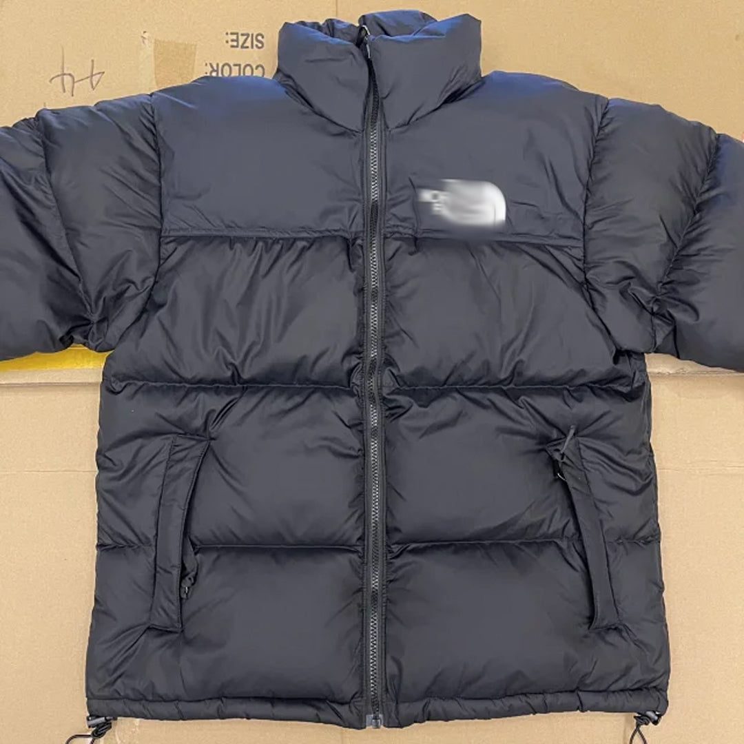 mens black puffer jacket "tnf 1996"