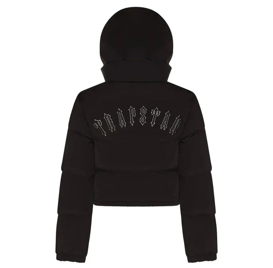 Womens Black Puffer Jacket "TStar"